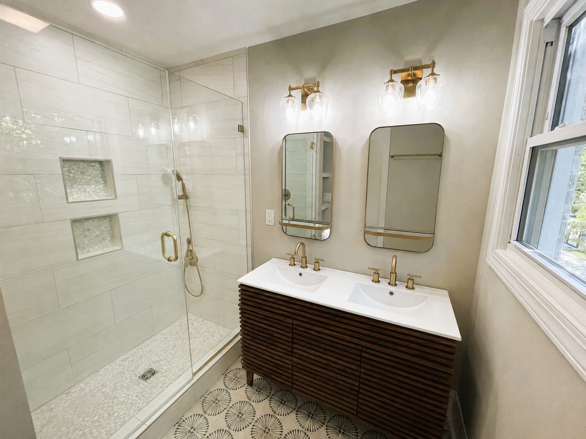 Greenville SC bathroom after renovation by Elevation Home Partners