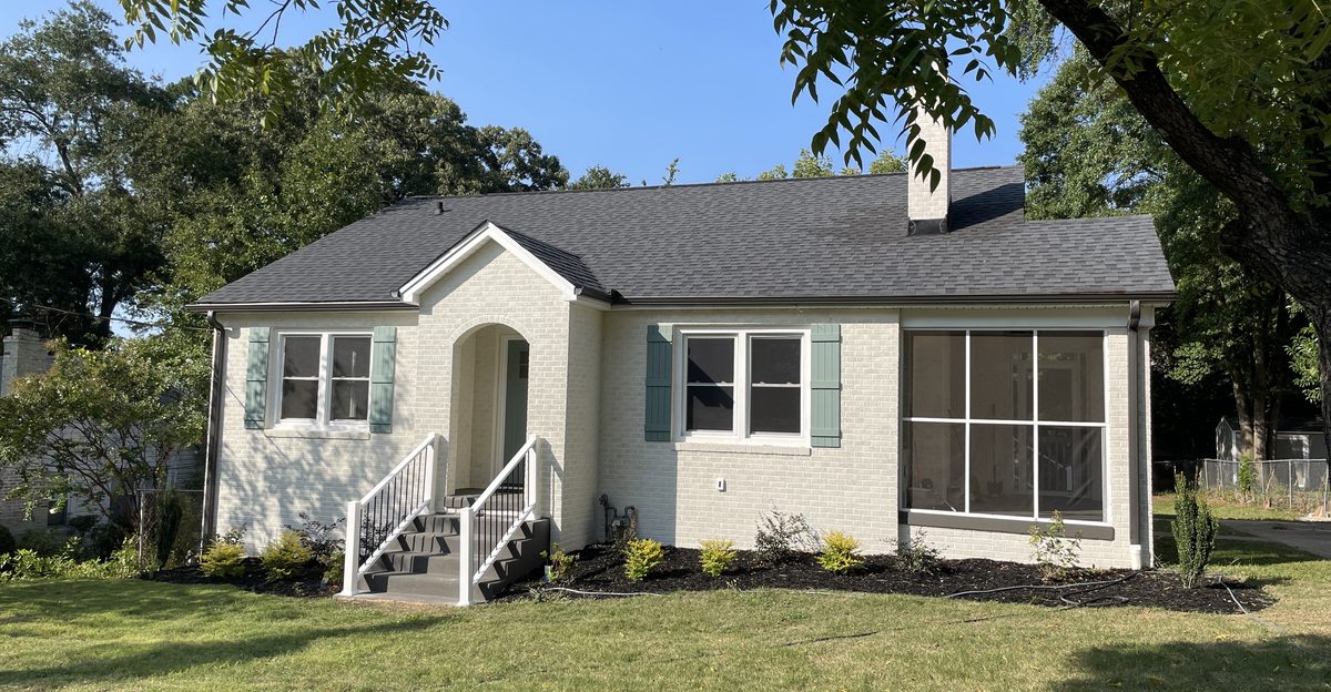 Greenville SC exterior after renovation by Elevation Home Partners